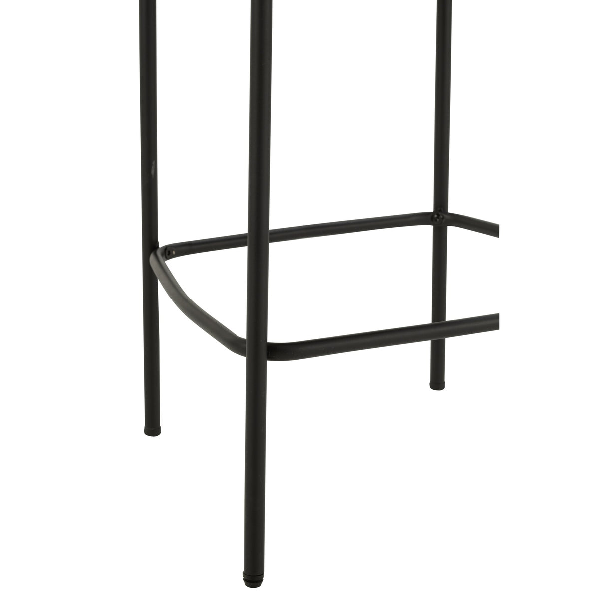 Tabouret de bar Boucle Multiplex/Polyester Gris/Noir J-Line