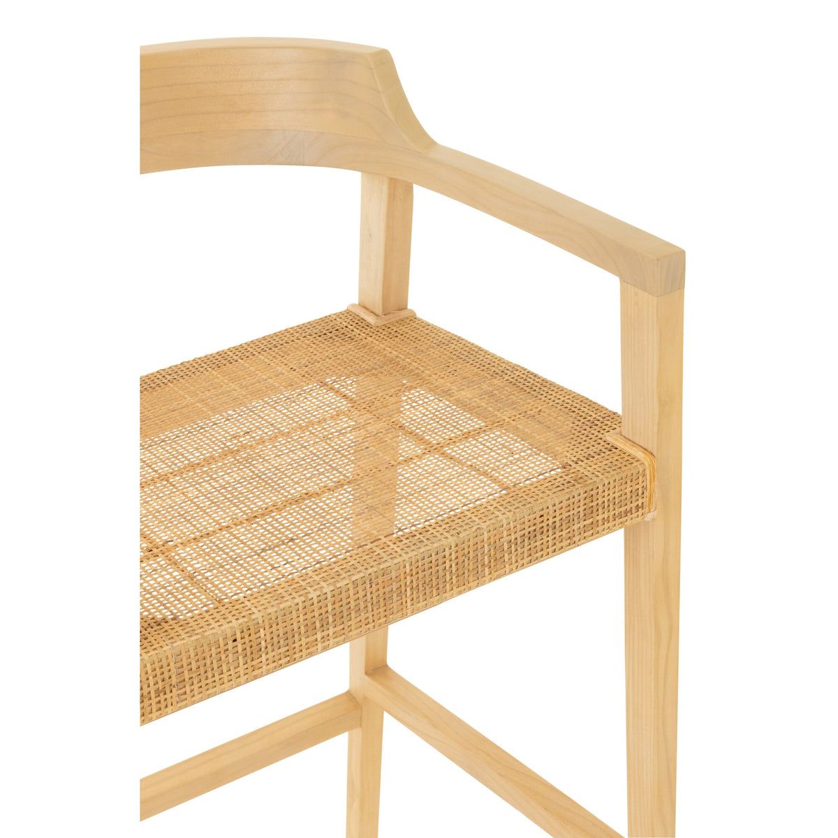 Tabouret de bar Emma Teck Naturel J-Line