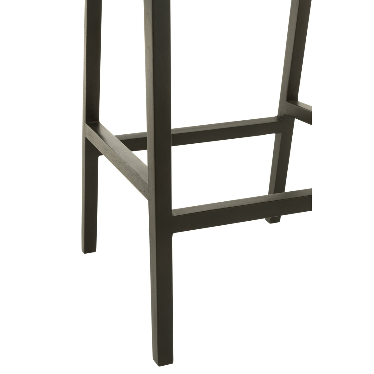 Chaise de bar Emma Teck Noir Marron J-Line