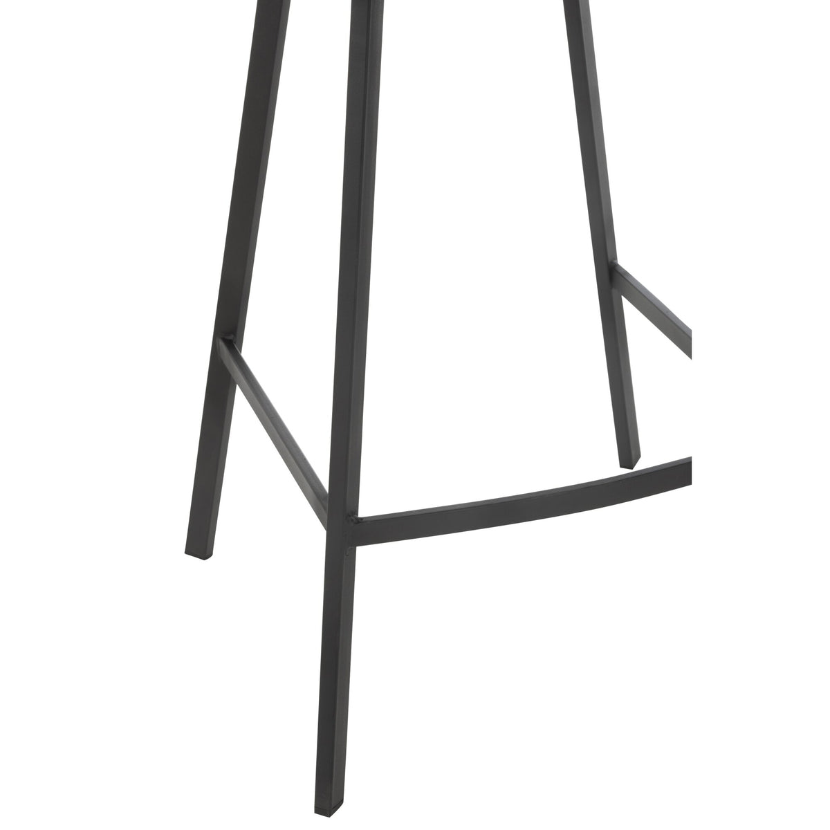 Tabouret de bar Kent Métal/Polyester Marron J-Line