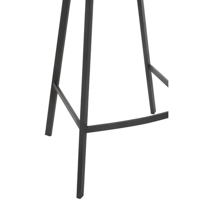 Tabouret de bar Kent Métal/Polyester Marron J-Line
