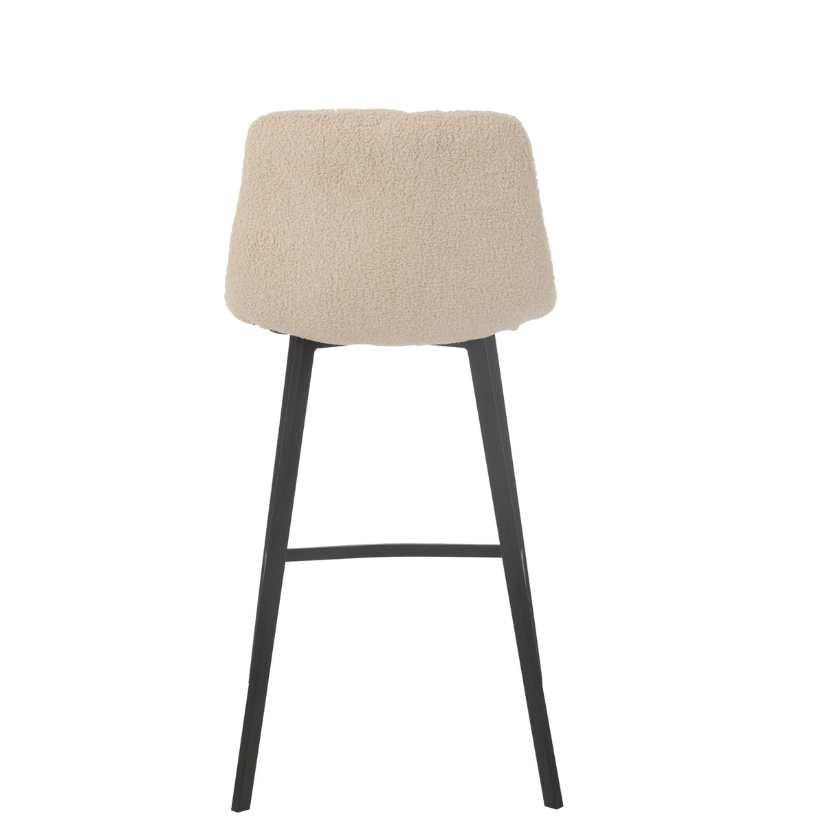 Tabouret de bar Kent Métal/Polyester Blanc J-Line