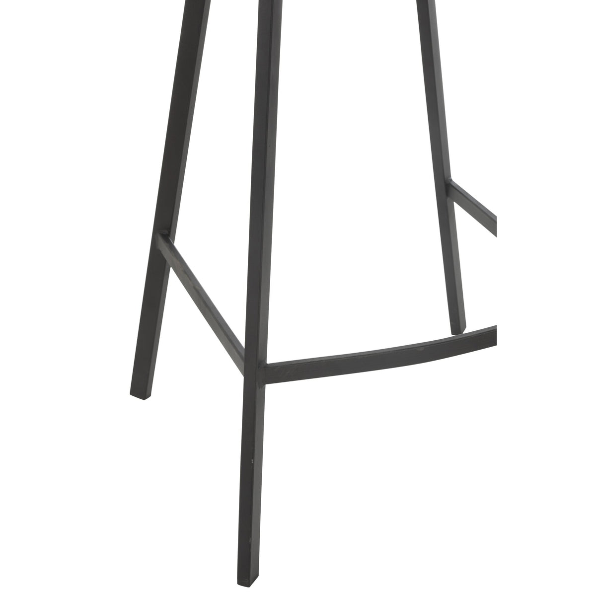 Tabouret de bar Kent Métal/Polyester Blanc J-Line