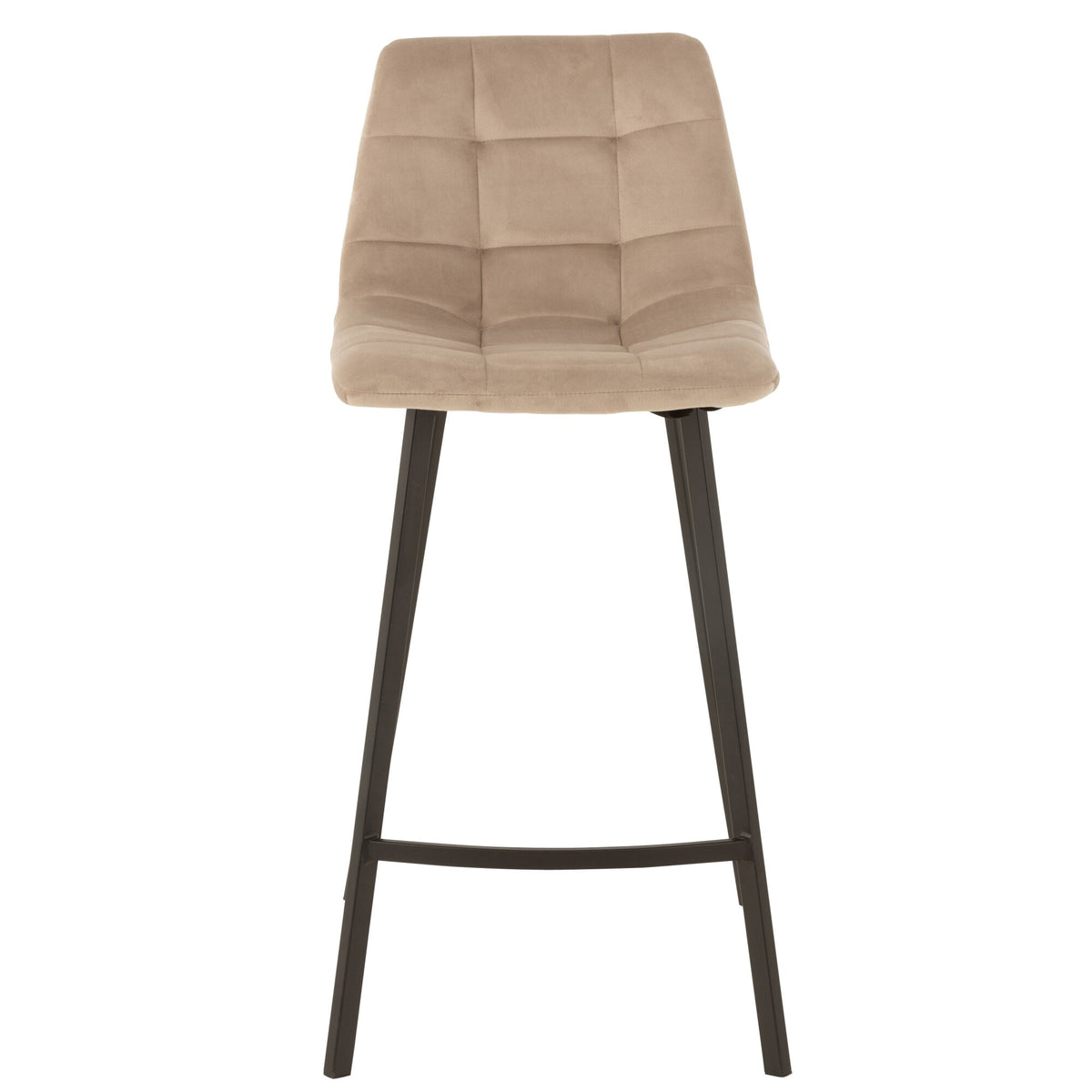 Tabouret de bar Olivier Textile/Métal Beige