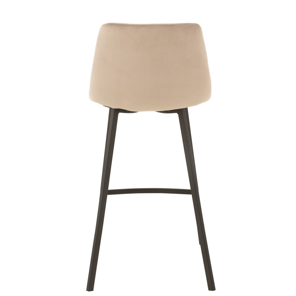 Tabouret de bar Olivier Textile/Métal Beige