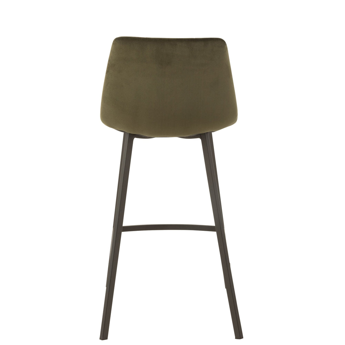 Tabouret de bar Olivier Textile/Métal Vert Foncé J-Line