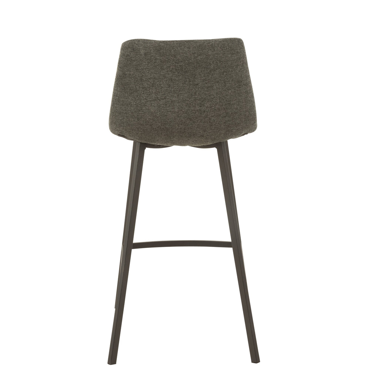 Tabouret de bar Stephane Textile/Métal Gris foncé – J-Line