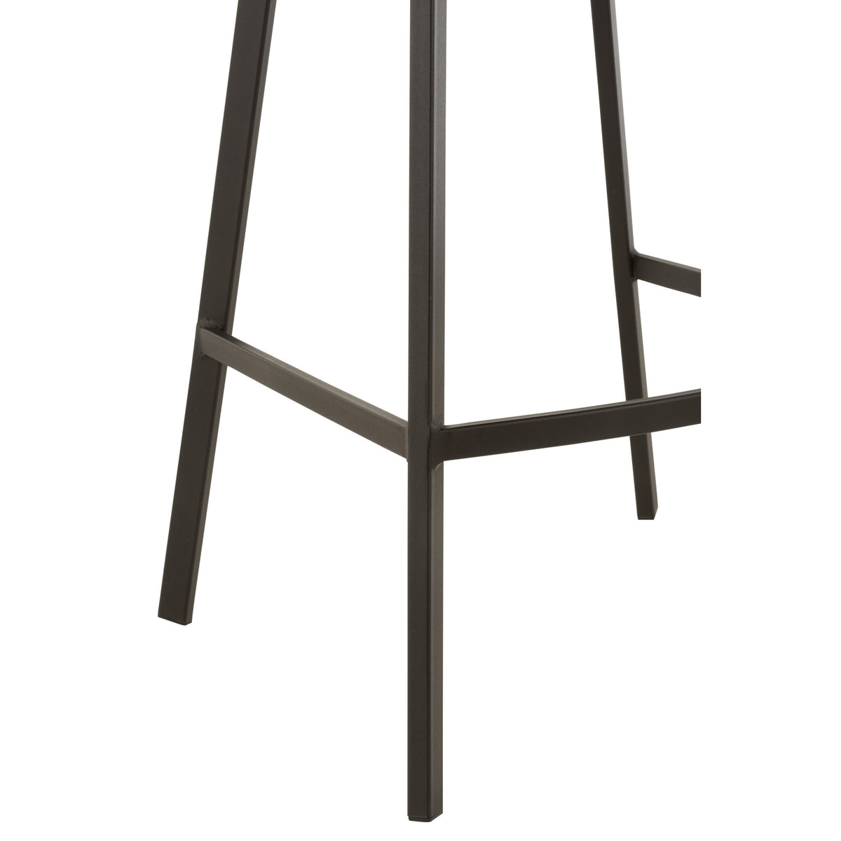 Tabouret de bar Stephane Textile/Métal Gris foncé – J-Line
