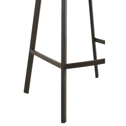 Tabouret de bar Stephane Textile/Métal Gris foncé – J-Line