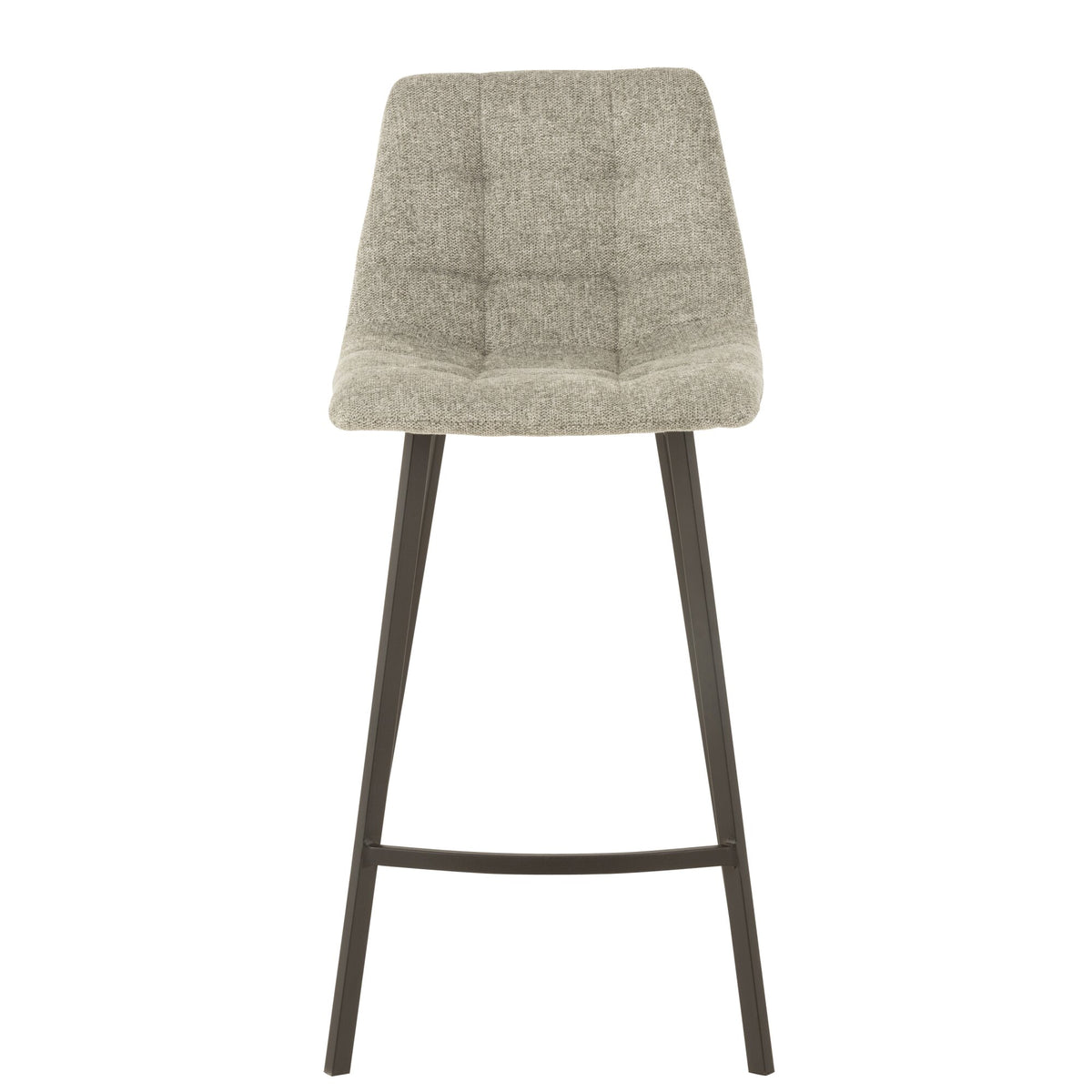 Tabouret de bar Stephane Textile/Métal Gris J-Line