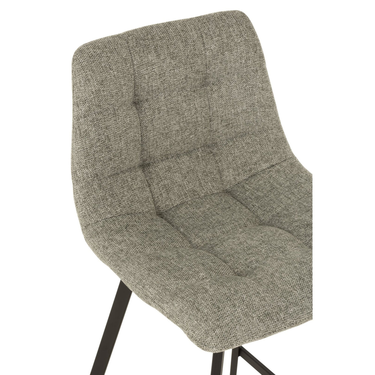 Tabouret de bar Stephane Textile/Métal Gris J-Line