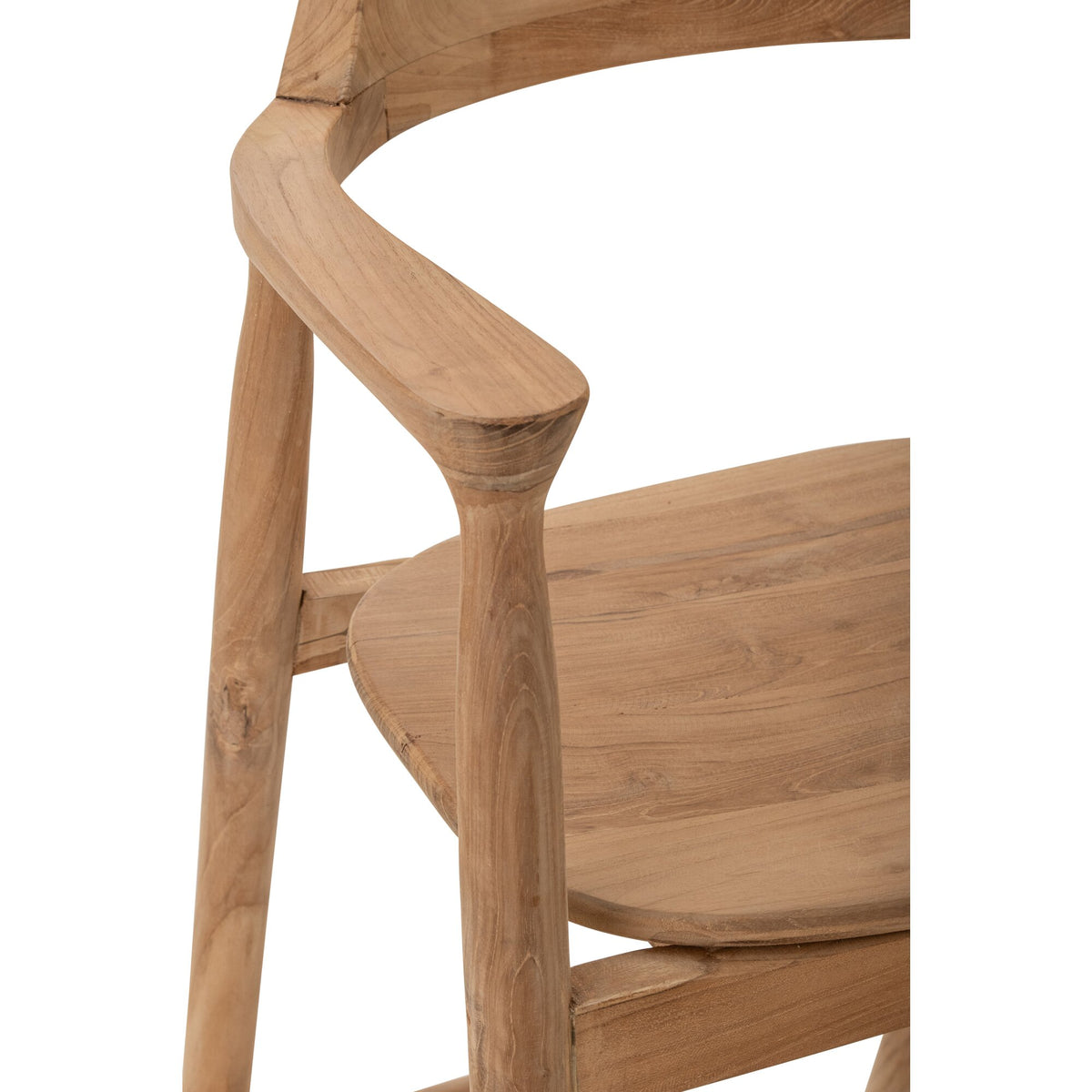 Tabouret de bar en teck naturel J-Line