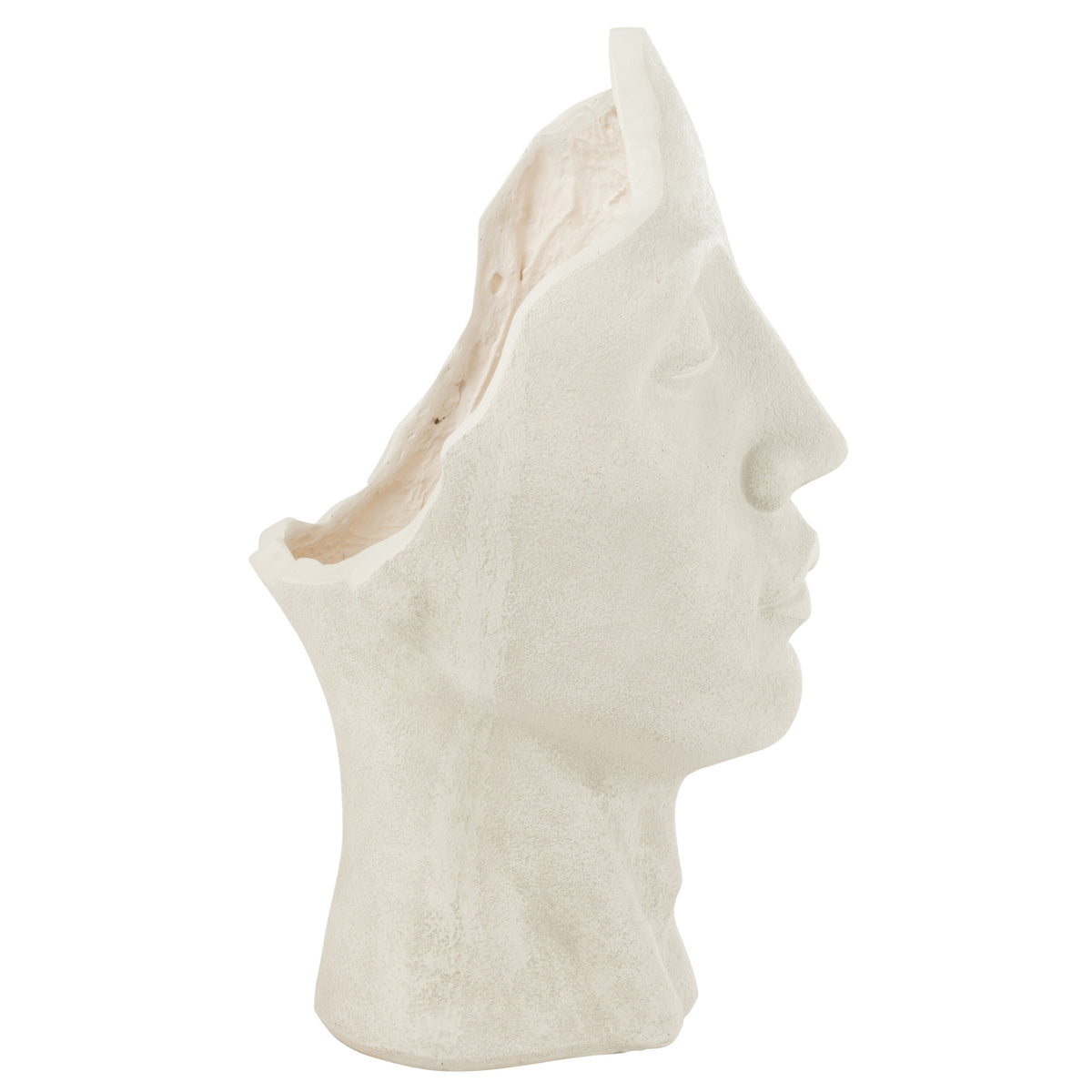 Pot de fleurs David en argile blanc Large J-Line