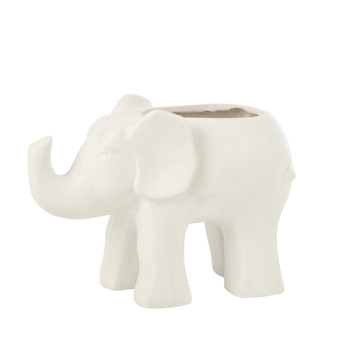 Pot de fleurs Éléphant Argile Blanc J-Line