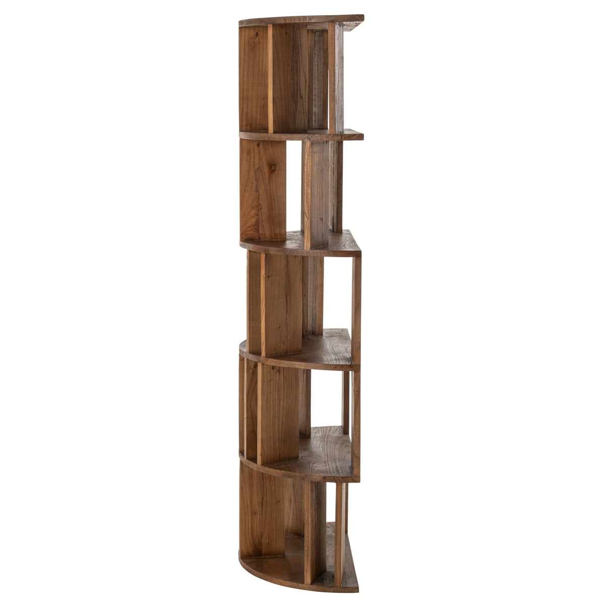 Bibliothèque Demi-Lune Mindi Bois Naturel J-Line