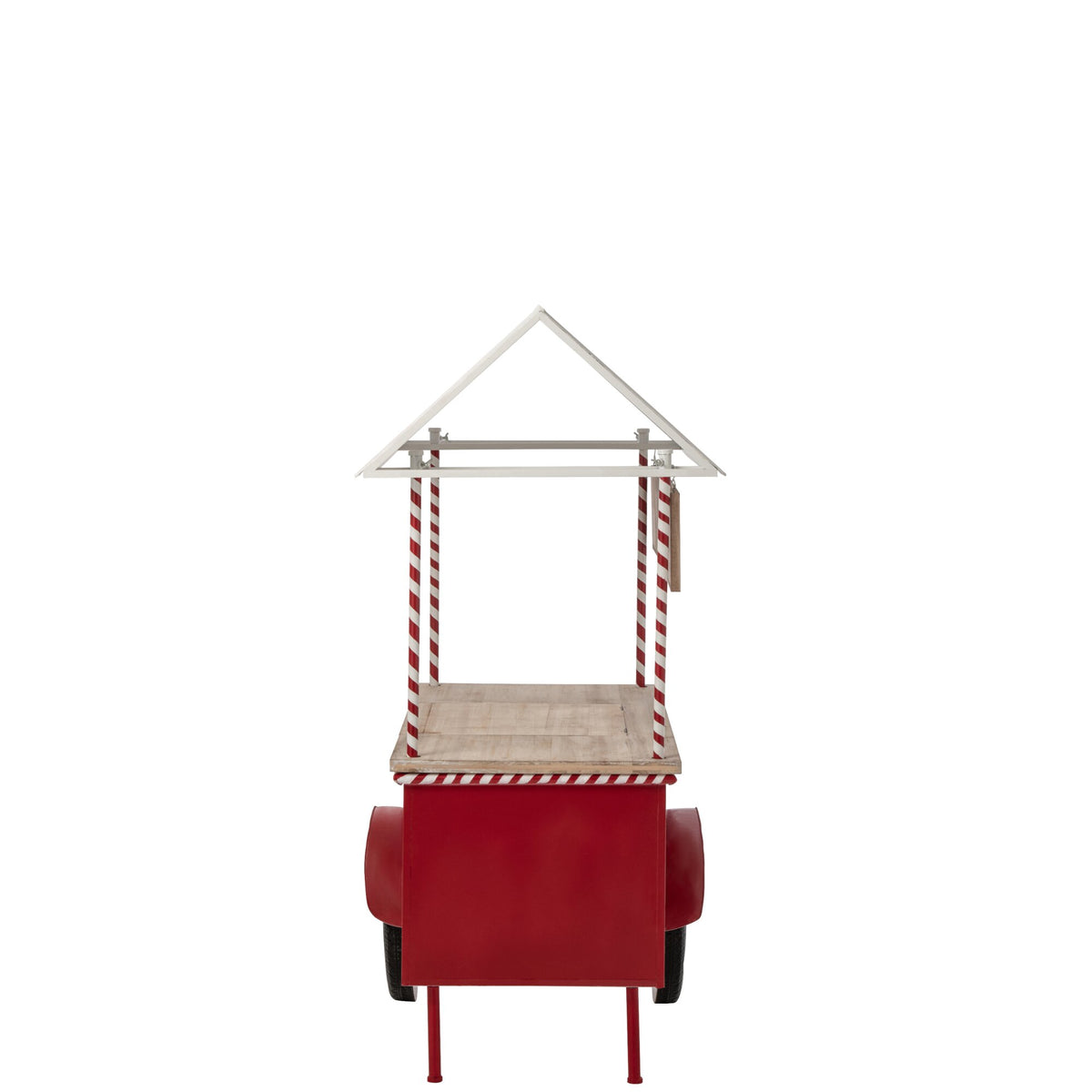 Buffet Kiosque Métal Rouge/Blanc J-Line