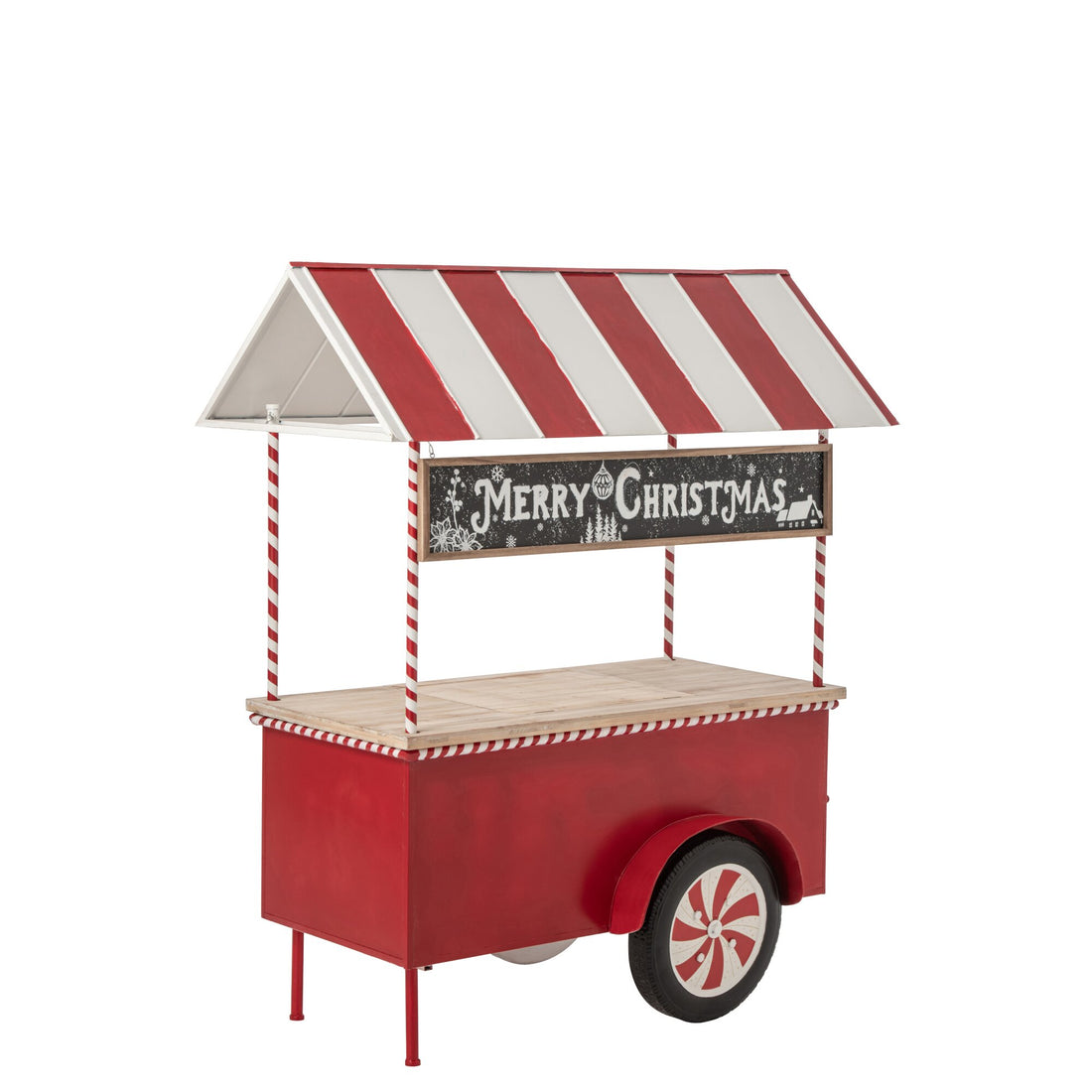 Buffet Kiosque Métal Rouge/Blanc J-Line