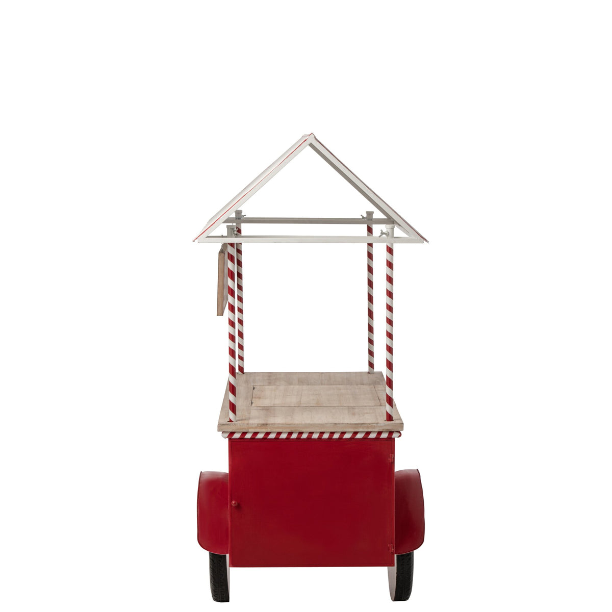 Buffet Kiosque Métal Rouge/Blanc J-Line