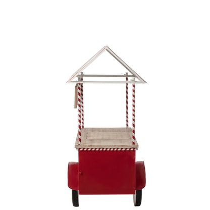 Buffet Kiosque Métal Rouge/Blanc J-Line