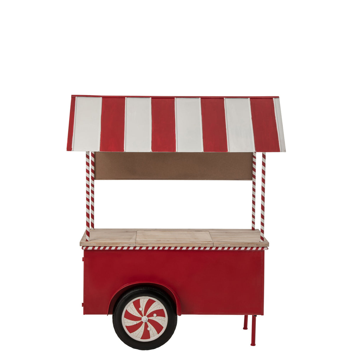Buffet Kiosque Métal Rouge/Blanc J-Line
