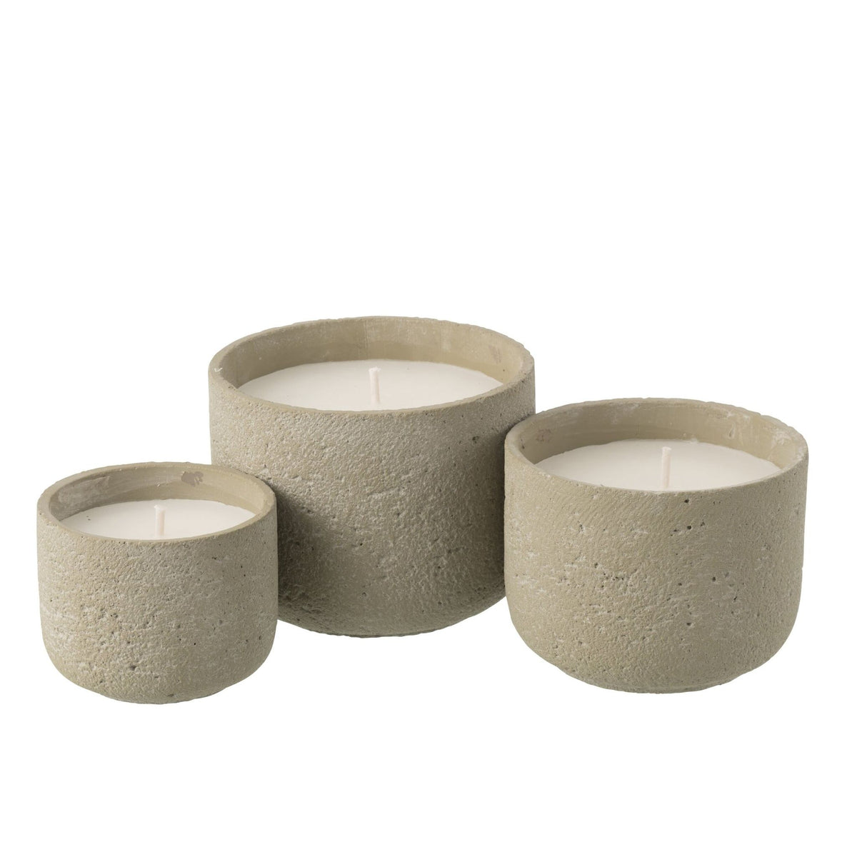 Buitenkaars 47h Rond Paraffine Lichtgroen Large J-line