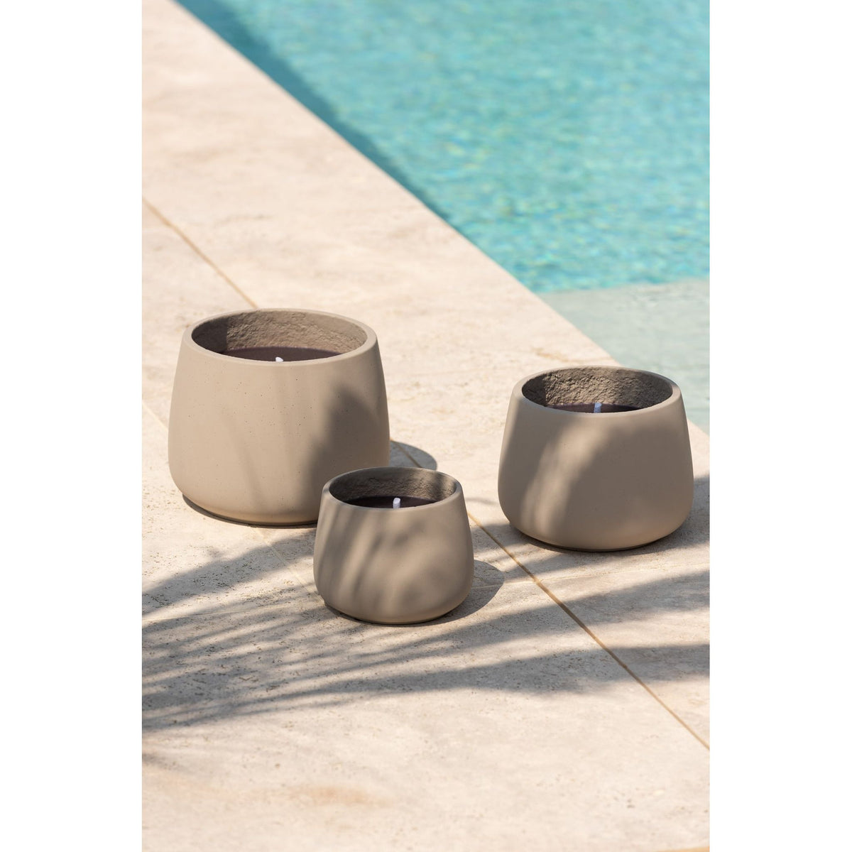 Buitenkaars Cyra Cement Grijs Medium 31uur