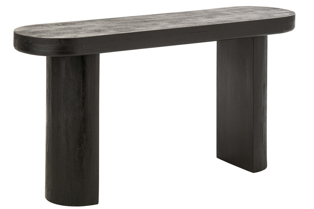Console en bois de manguier noir/naturel J-Line