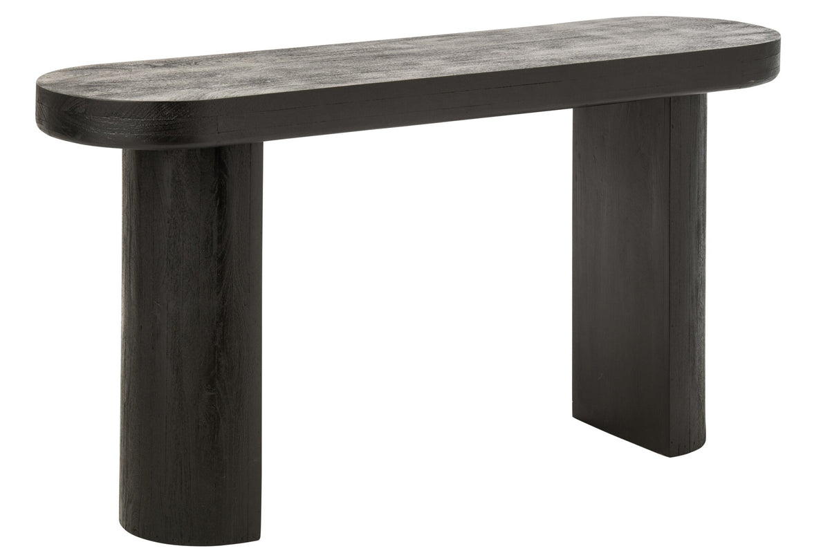 Console en bois de manguier noir/naturel J-Line