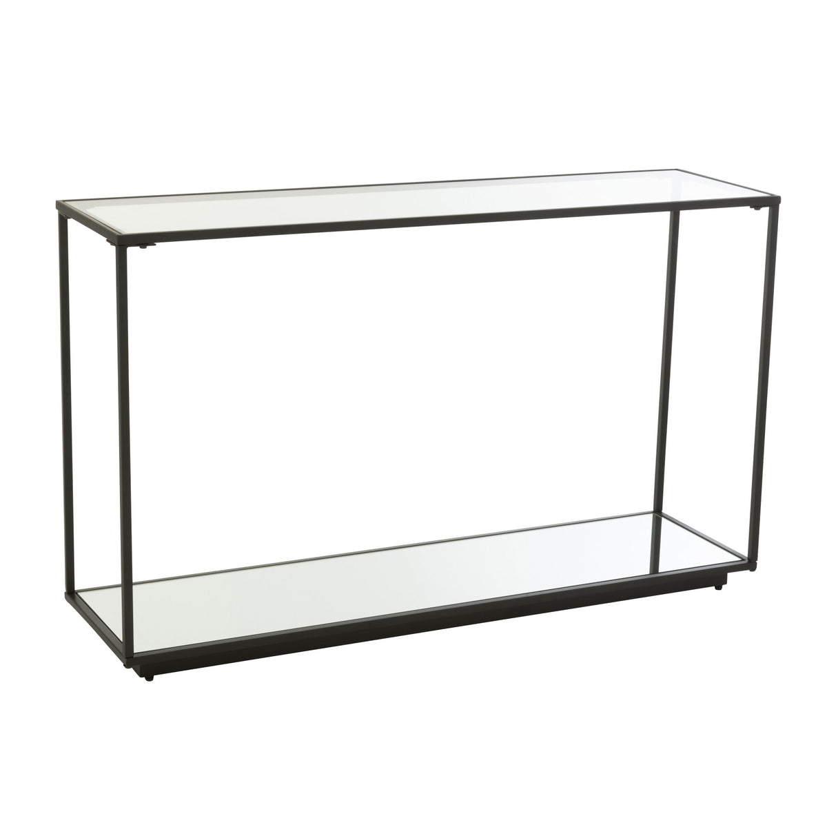 Console Métal/Verre Noir J-Line