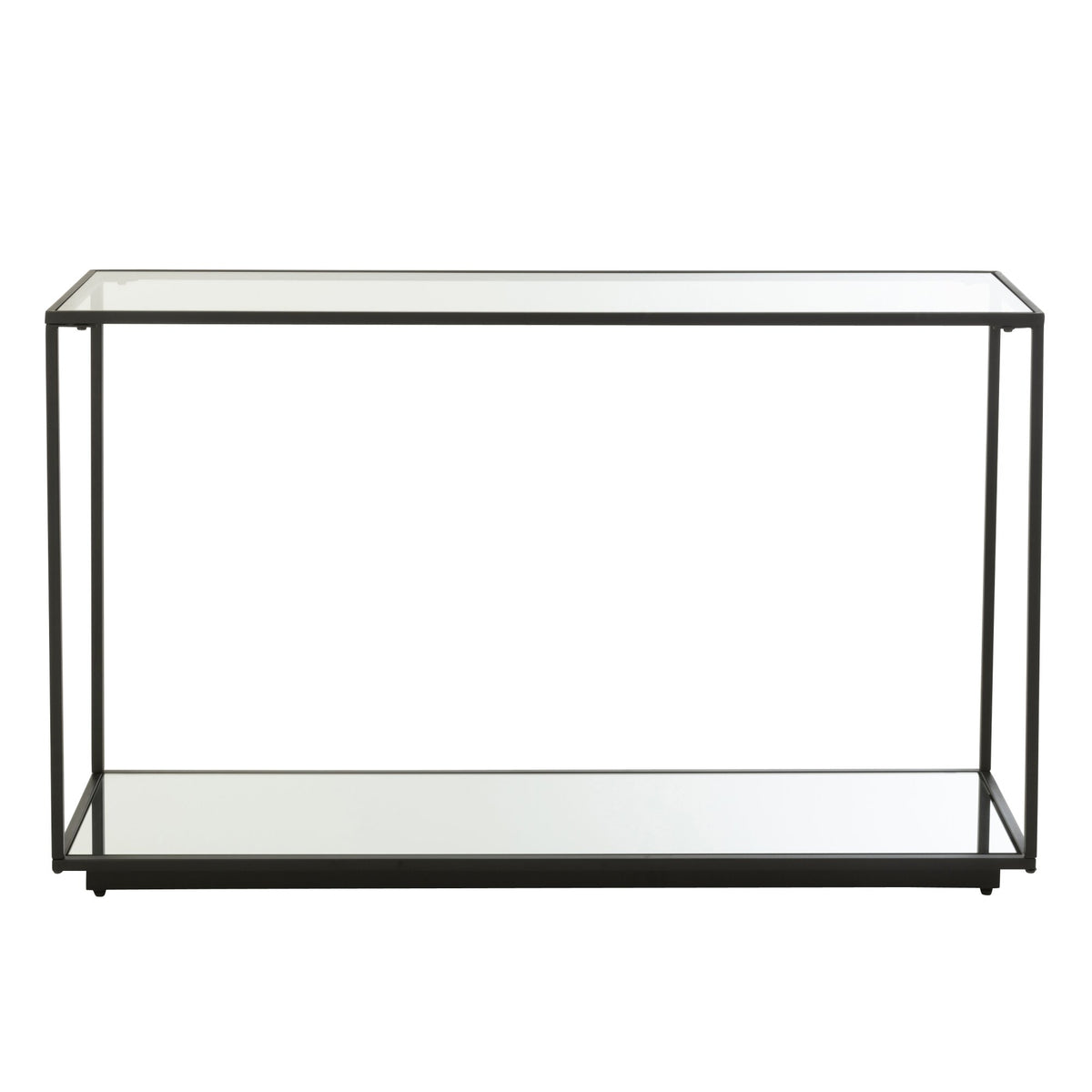 Console Métal/Verre Noir J-Line