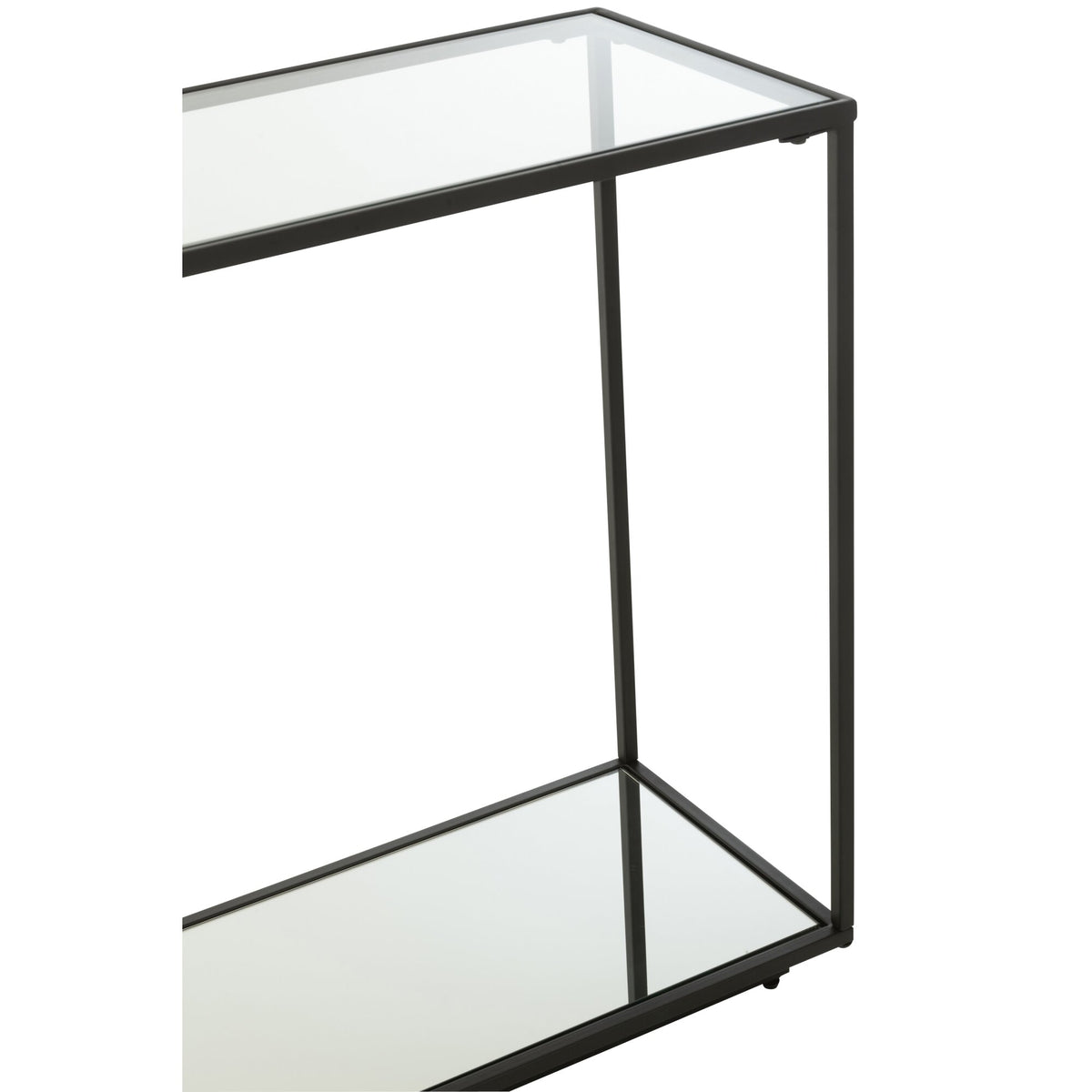 Console Métal/Verre Noir J-Line