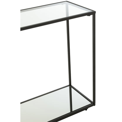 Console Métal/Verre Noir J-Line