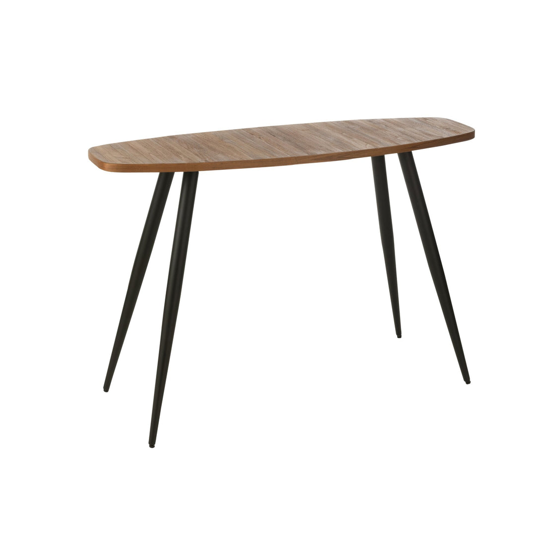 Console Ovale en Teck Recyclé Naturel J-Line