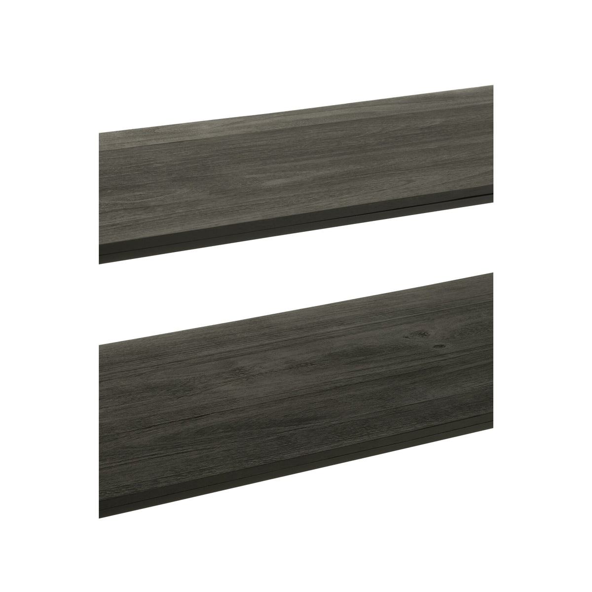 Console rectangulaire en bois recyclé/métal noir J-Line