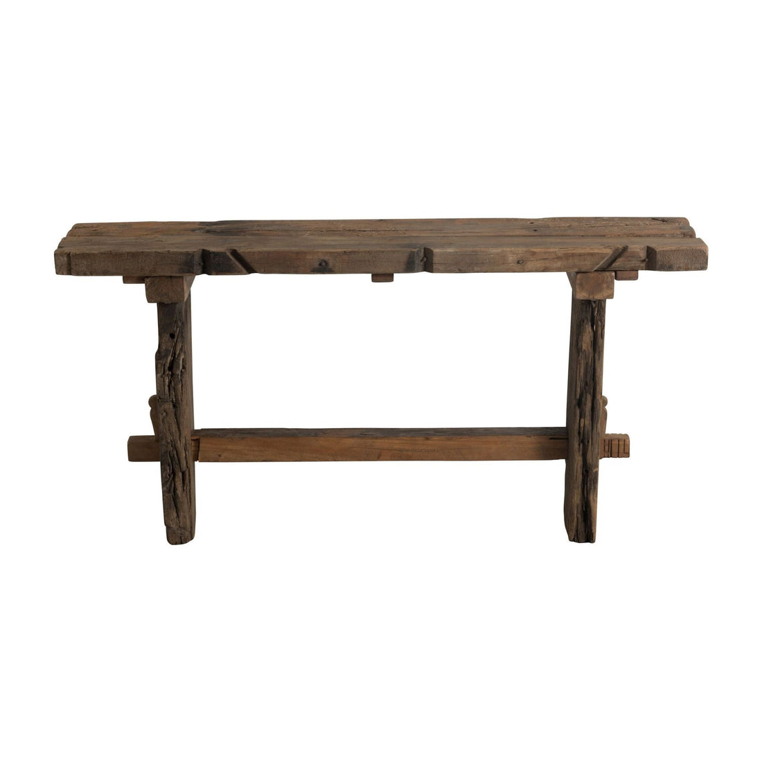 Console en bois recyclé brut marron J-Line
