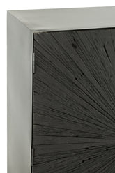 Cupboard Shanil Wood/Iron Black - - J-Line - livinglovely.nl