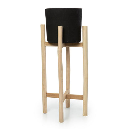 De Charcoal Hoge Plantenbak - Zwart - Large - Pot - Bazar Bizar - livinglovely.nl