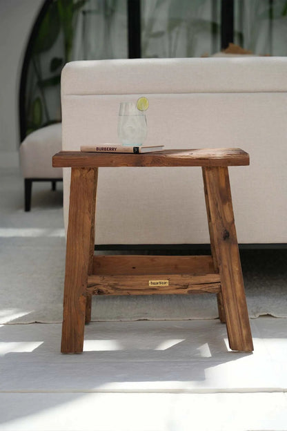 De Fab Rustic Kruk - Naturel - Kruk - Bazar Bizar - livinglovely.nl