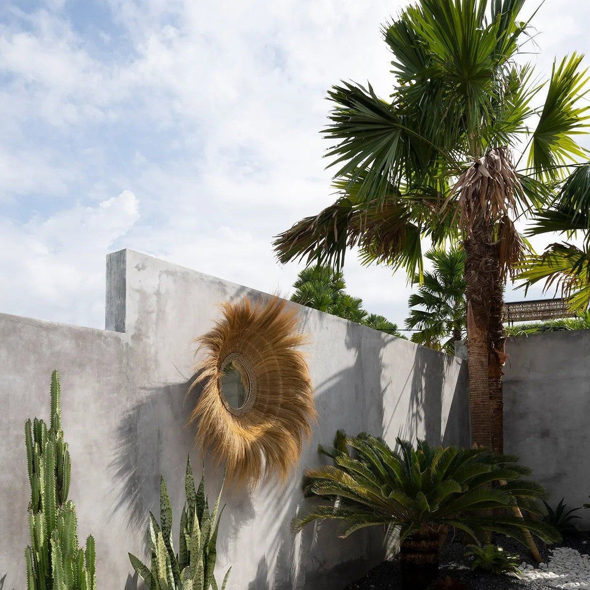 Le miroir Sunken Forest - Naturel 90x90cm