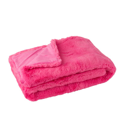 Couverture Cutie Polyester Rose Fluo L130x180cm J-Line