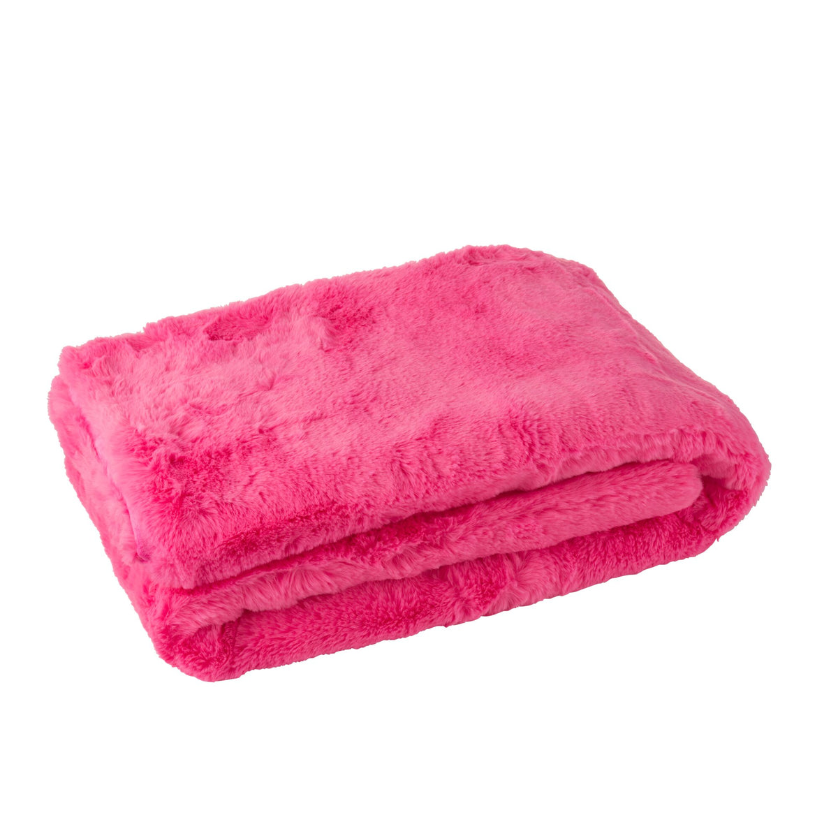 Couverture Cutie Polyester Rose Fluo L130x180cm J-Line