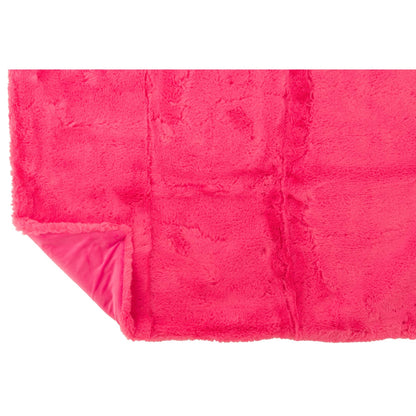 Couverture Cutie Polyester Rose Fluo L130x180cm J-Line