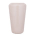 Dezia Pot Beige Mozaïek Hoog Large van PTMD, vooraanzicht van de hoge ijzeren pot met beige mozaïek op wit