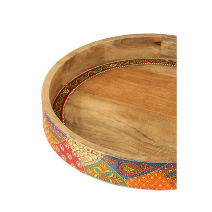 Lot de 2 plateaux Delhi en bois de manguier J-Line