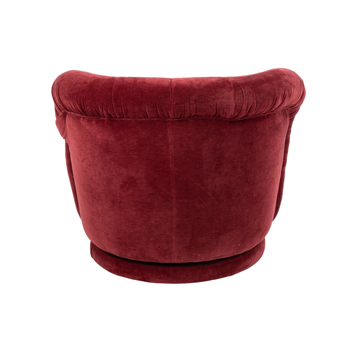 Fauteuil pivotant Plywood/Tissu Bordeaux J-Line