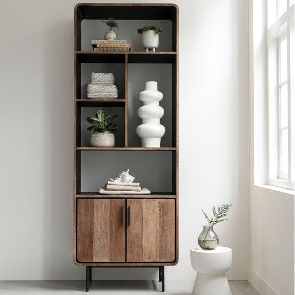 DTP Home Boekenkast Evo 2 deuren, 5 open vakken - Boekenkast - DTP Home - livinglovely.nl