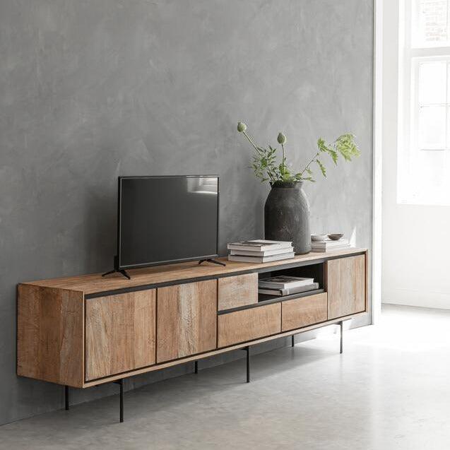 DTP Home TV Meubel Metropole Extra Large 235cm - TV meubel - DTP Home - livinglovely.nl