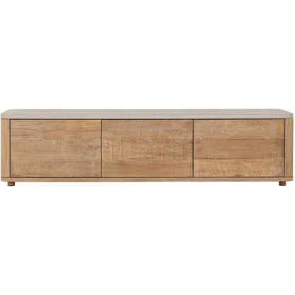 Meuble TV DTP Home Nova Medium Plateau en Travertin