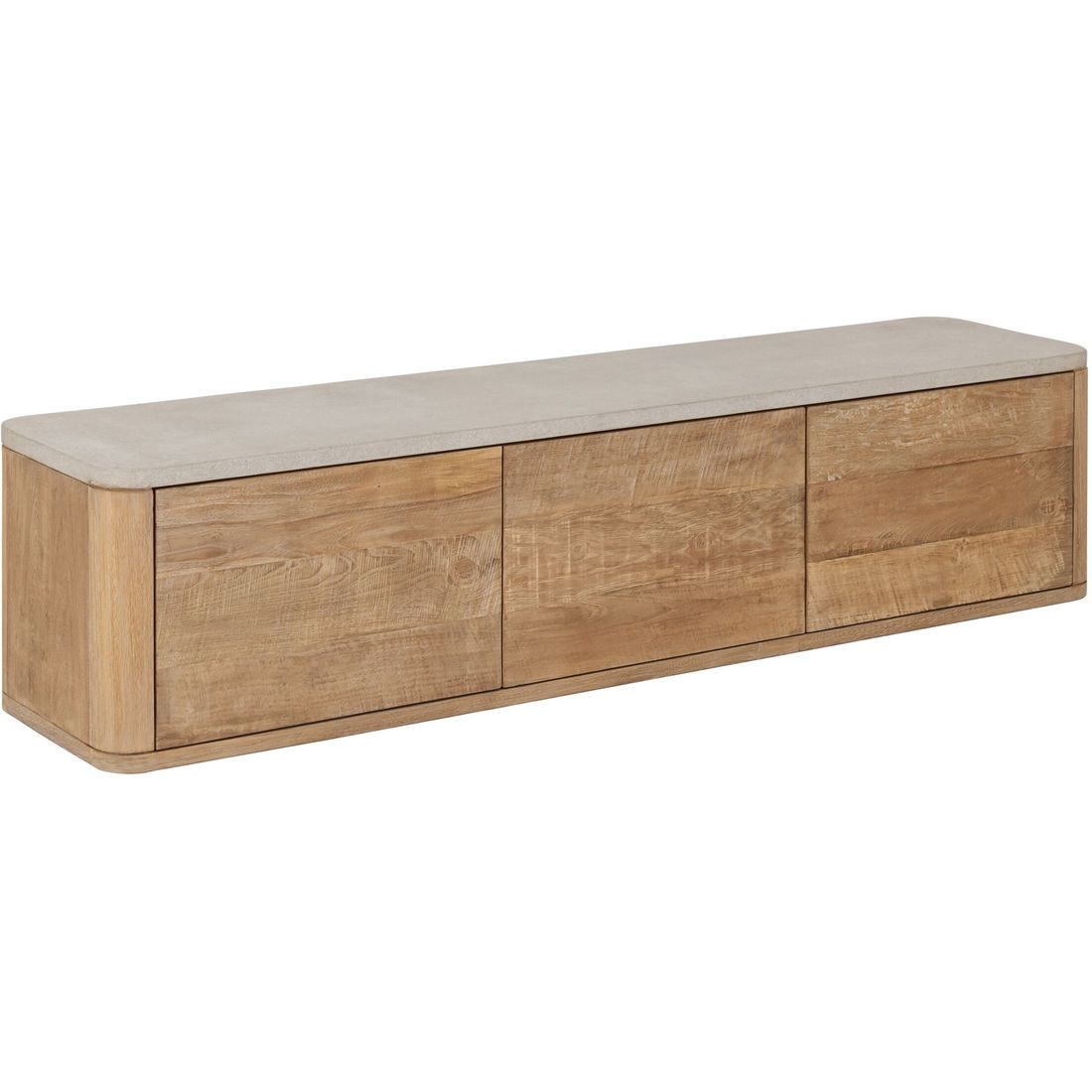 Meuble TV DTP Home Nova Medium Plateau en Travertin