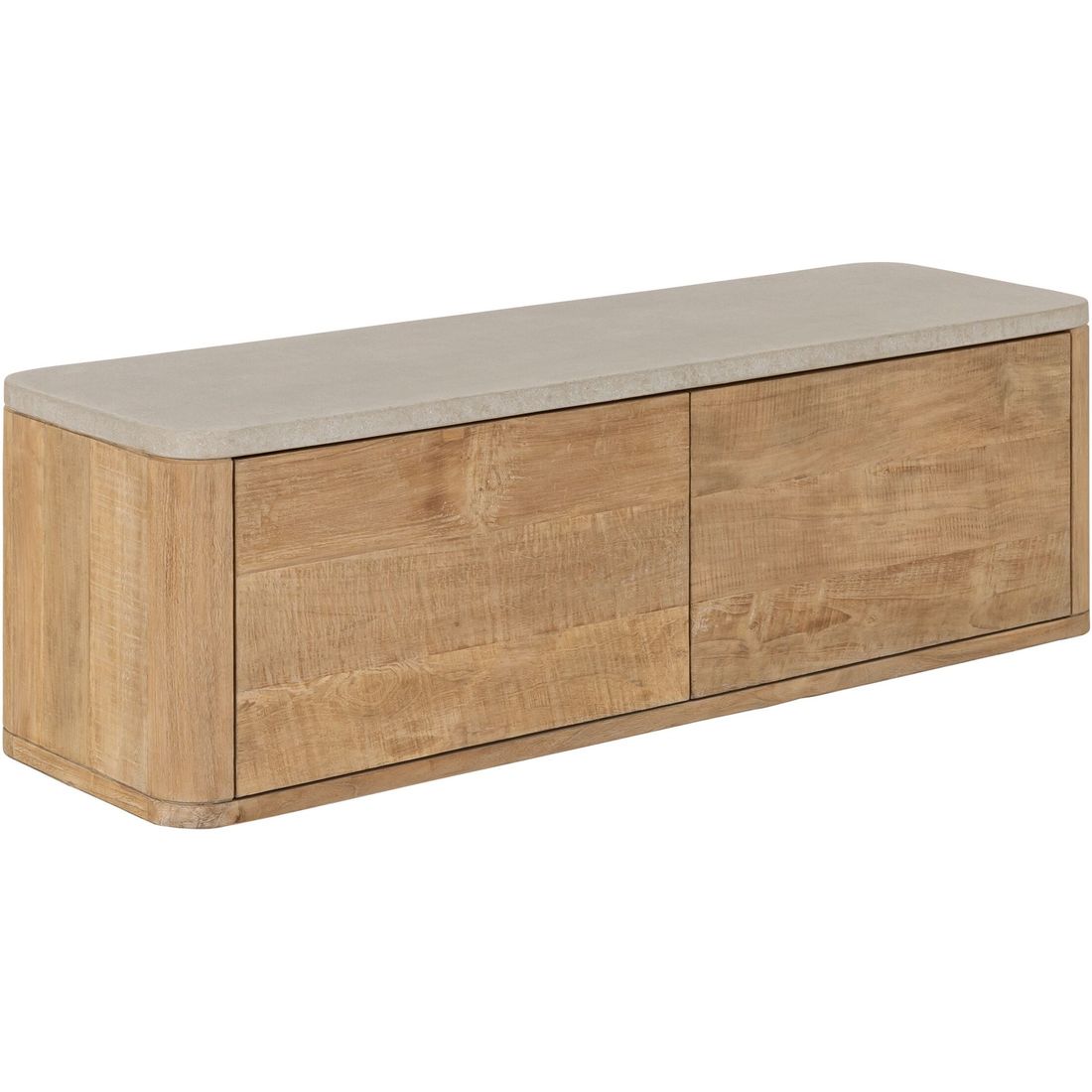 Meuble TV DTP Home Nova Small Plateau en Travertin